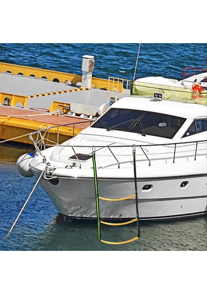 Taşınabilir Tekne Halat Merdiveni 3 Adım Katlanır Asılı Tekne Bounding Ladder Hafif Halat Merdiven Tekne Aksesuarları (Yurt Dışından) fırsatları
