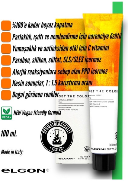 Get The Color 6.81 Profesyonel Saç Boyası (100 Ml.) (Oksidansız) fiyatları