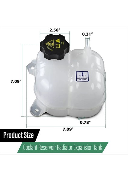 Chrysler Için Soğutucu Rezervuar Tank 2005-2017 Jeep Cherokee 2014-2018 68096261AA 68102155AB 68102155AC (Yurt Dışından) modelleri