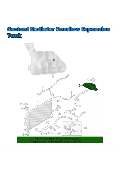 Ford Lincoln Mkc Için Araba Yardımcı Su Tankı EJ7Z-8A080-B Soğutucu Radyatör Taşma Genişleme Tankı ve Koyu (Yurt Dışından) modelleri