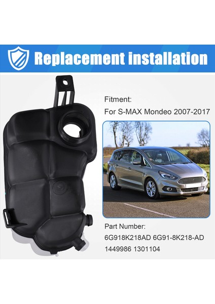 Araba Aksesuarları Soğutma Sistemi Radyatör Genişleme Şişesi Ford Mondeo S-Max 6G918K218AD 6G91-8K218-AD 1449986 (Yurt Dışından) indirimleri