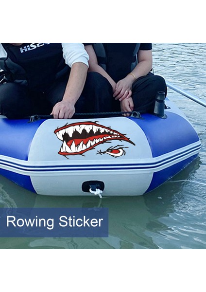 4pcs Su Geçirmez Vinil Çıkartma Köpekbalığı Dişi Kayak Tekne Araba Kamyon Sticker Diy Komik Kürek Çıkartması (Yurt Dışından) modelleri