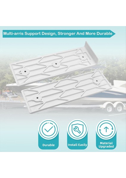 Tekne Römork Ranzası Slayt Pedleri ve Daha Kolay Fırlatma ve Yükleme Için Sonlar 3X10INCH Tekne Römork Ranzası Beyaz (Yurt Dışından) fırsatları