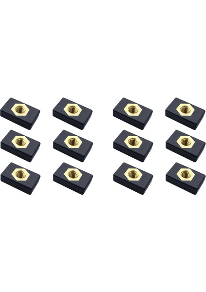 12PCS M6 Bakır Sürgülü Somun Yan Montaj Slayt Raylı Balıkçı Çubuk Kutup Tutucu Kayak Tekne Kano Için Montaj Tabanı (Yurt Dışından)