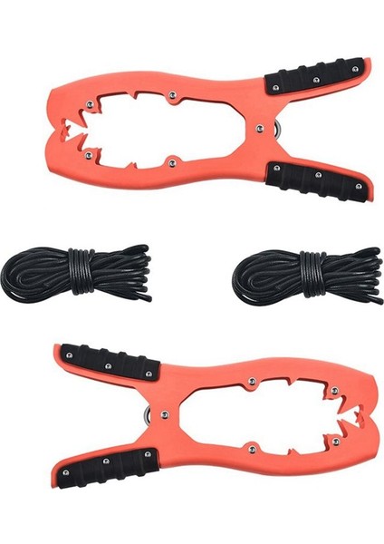 Tekne Kayak Ankrajı Kano Ekipman Aksesuarları Fırçalama Kelepçe Ankrajı Balıkçılık Tekne Kampası Için Dişler ile - 2 Paket (Yurt Dışından)