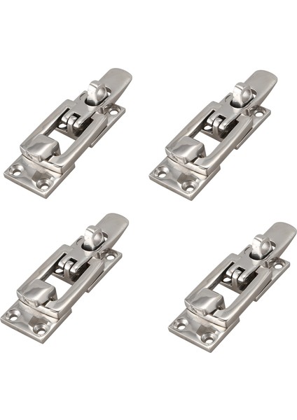 4x 316 Paslanmaz Çelik Deniz Teknesi Kapı Kilit Mandal Anti-Çınlama Anti-Dolap Kelepçesi 70MM Deniz Donanımı (Yurt Dışından)
