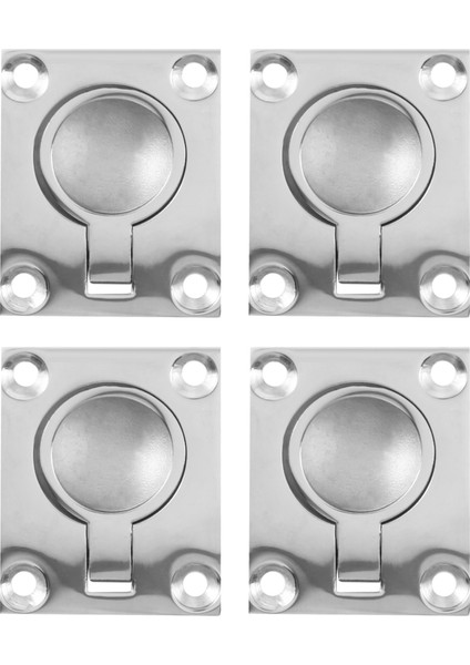 4pcs 48 x 38MM Tekne Locker Hatch Dolap Dolabı Aydınlatma Montaj Halkası Süley Sörf Sörf Donanımı 316 Paslanmaz Çelik (Yurt Dışından)