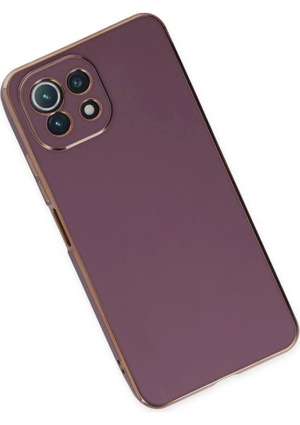 Xiaomi Mi 11 Lite Kılıf Volet Silikon - Mor (K95) modelleri