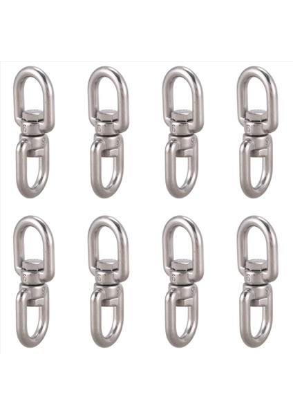 8x Deniz Demirleme Paslanmaz Çelik 6mm 15/64 Inç Göze Döner Halk (Yurt Dışından)