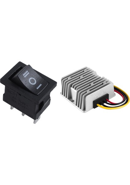 Spdt On-Of-Of-On-On 3 Pozisyon Snap Snap Bote Rocker Savap 250V/6A 125V/10A ile 12V Ila 24V 15A 360W Dc Dönüştürücü (Yurt Dışından)