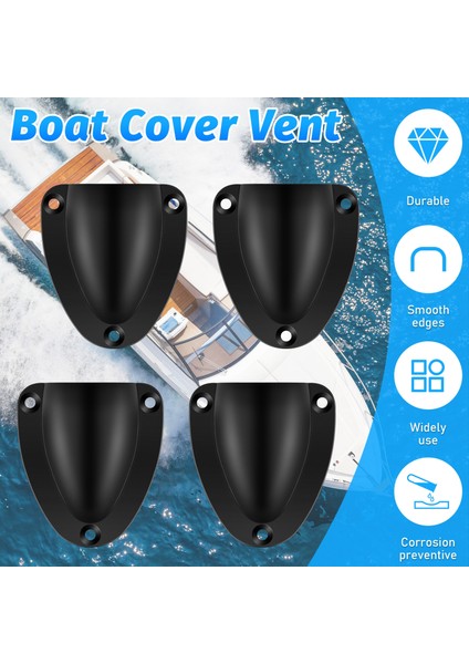 4 Pcs Naylon 2 5 Inç Deniz Kablo Kablo Havalandırma Kapağı Tekne Için Clamshell Havalandırma Pürüzsüz Kenar Kalınlığı 1/8 Inç Tel Havalandırma Kapağı (Yurt Dışından) fırsatları