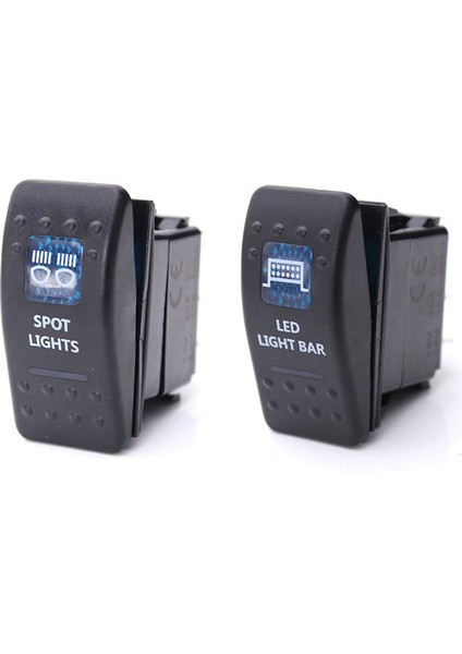 2 Adet Araba Teknesi Arb Carling Çift LED Işık Rocker Switch Spst On -Off 12/24V Ce 10A - Boyut1 ve Boyut3 (Yurt Dışından)