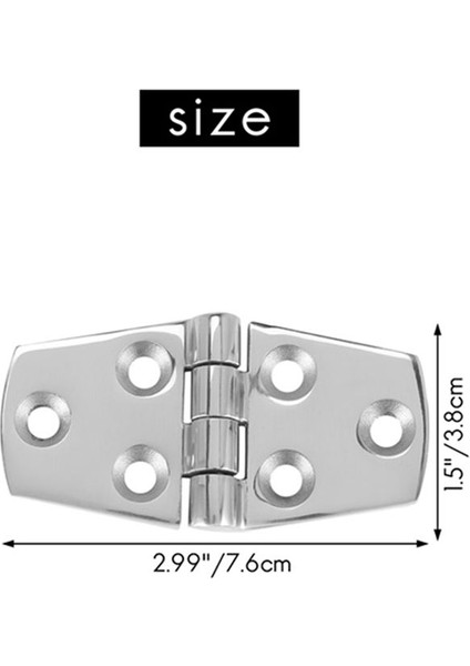 5 Adet 76 x 38 mm Tekne Hatch Bölmesi Için Deniz Paslanmaz Çelik Menteşe Aksesuarları Menteşeler (Yurt Dışından) fiyatları