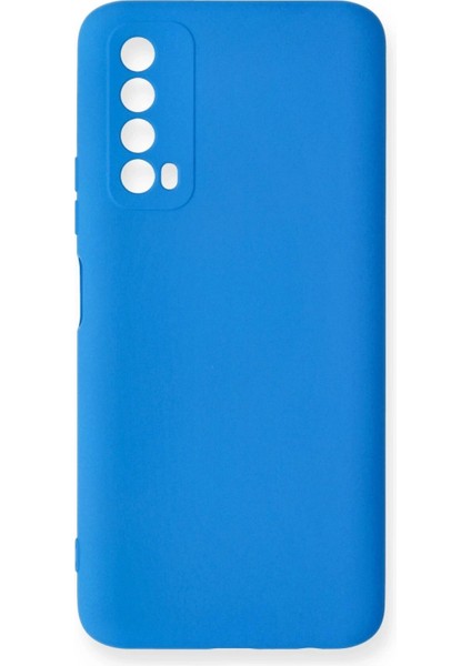 Huawei P Smart 2021 Kılıf Nano Içi Kadife Silikon - Mavi (K95)