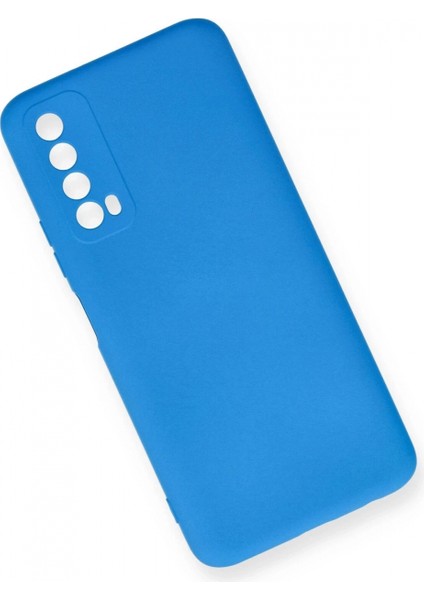 Huawei P Smart 2021 Kılıf Nano Içi Kadife Silikon - Mavi (K95) modelleri
