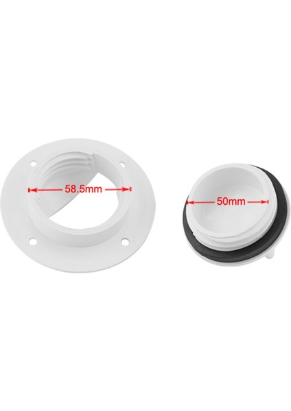 2x Evrensel Beyaz Naylon Deniz Teknesi Transom Güverte Montajı Drenaj Scupper Valf Vidalı Kapak Bung Tıpa Değiştirme (Yurt Dışından) indirimleri
