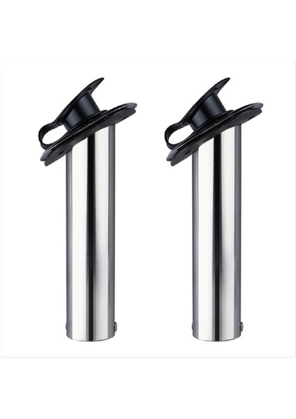 Balıkçı Çubuk Tutucu Paslanmaz Çelik Gömülü Balıkçı Çubuk Tutucu Deniz Tekne Aksesuarları 30 Derece 2 Pcs (Yurt Dışından)
