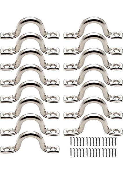 45PCS Paslanmaz Çelik Gaga Plaka Göz Tabakları Tavan Kancası Kayak Göz Plakası Kayak Kano Kayak Kano Tıkma (Yurt Dışından) modelleri