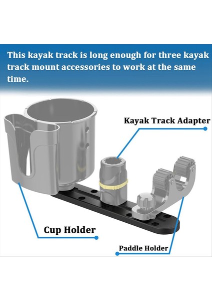 Fishing Rod Tutucu Için Kayak Track Kupa Tutucu Için Kayak Gear Track Aksesuarları Kürek Tutucuları Için Kayak Demiryolu Track (Yurt Dışından) fırsatları
