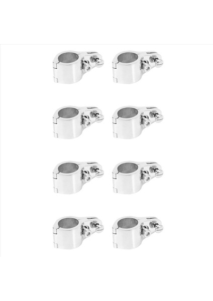 8pcs 25MM Takma Tekne Bimini Üst Menteşeli Çene Slayt Deniz Donanımı 316 Paslanmaz Çelik 16 Vidalı Kolay Kurulum (Yurt Dışından)