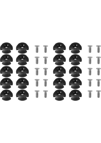 20PCS Güverte Hattı Kılavuzu Yuvalı Döner Çekme Halat Tokası Fitting Aksesuarları Kayak Kano Teknesi (Yurt Dışından)