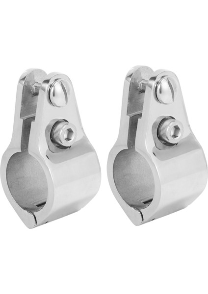 2x 25MM Bağlantı Teknesi Bimini Üst Menteşeli Çene Slayt Deniz Donanımı 316 Paslanmaz Çelik 2 Vidalı Kolay Montaj (Yurt Dışından)