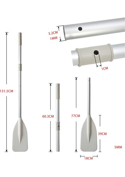 2pcs Tekne Kürek Çıkarılabilir Kürek Tekne Jet Ski ve Kano Kürekleri Küçük Güvenlik Tekne Aksesuarları (Yurt Dışından) indirimleri