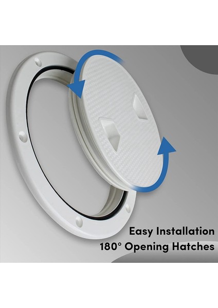 Rv Deniz Teknesi Kayaks-4inch Beyaz Için Söndürülebilir Kapaklı 3x Sirküler Slip Inspection Hatch-Bot Hatch Güverte Plakası (Yurt Dışından) modelleri