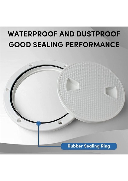 Rv Deniz Teknesi Kayaks-4inch Beyaz Için Söndürülebilir Kapaklı 3x Sirküler Slip Inspection Hatch-Bot Hatch Güverte Plakası (Yurt Dışından) fırsatları