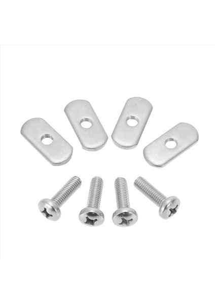 16 Pcs Kayak Ray/trach M6 Vidalar ve Fındık T Yuva Cıvatası Yedek Paslanmaz Çelik Dişli Montaj Cıvatası Kayak Aksesuarları (Yurt Dışından) modelleri