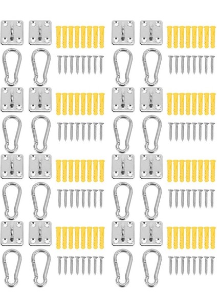 16 Set Askıda Tavan Duvar Montajı U Şekilli Kancalar Paslanmaz Çelik Ağır Hizmet Tipi Çok Işlevli Hamak Hamak Kancası (Yurt Dışından) fiyatları