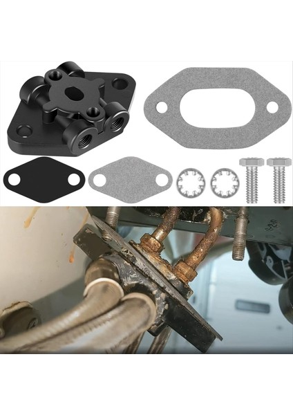 21970 Trım Hatı Silindir/manifold Konektör Kiti Mercruiser Alfa Bravo Sürücüleri Için 98825A4 8M0080805 8M0137703 (Yurt Dışından) fırsatları