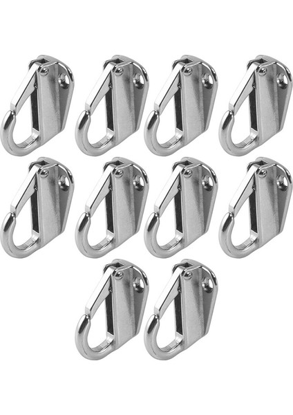 Deniz Botu Çamurluk Kancaları Paslanmaz Çelik Yay Çıtçıt Tipi Çamurluk Avlama Kanca Askı 10 Adet (Yurt Dışından)