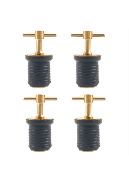 Pirinç T-Handle Tahliye Tapası Deniz Teknesi Tahliye Tapaları 1 Inç Draıns Için Tüm Kilitler Büyük Taşıyor ve Seal Tasarım Kauçuk Tapaları 4 Pcs (Yurt Dışından) fiyatları