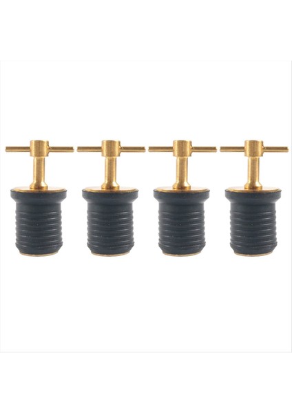 Pirinç T-Handle Tahliye Tapası Deniz Teknesi Tahliye Tapaları 1 Inç Draıns Için Tüm Kilitler Büyük Taşıyor ve Seal Tasarım Kauçuk Tapaları 4 Pcs (Yurt Dışından) modelleri
