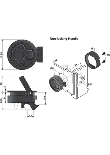 12PCS/SET Yuvarlak Çekme Mandalı Kilit Slam Mandal Donanımı Rv Yat Tekne Güverte Kapağı (Yurt Dışından) indirimleri