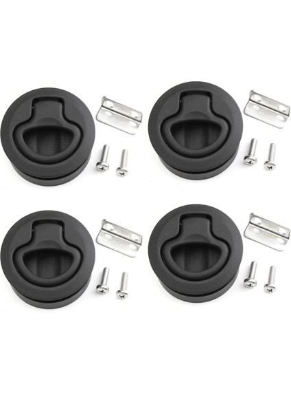 4x Slam Mandalı Kapak Yuvarlak Çekme Mandalı 1/2 Inç Kapı M1-63 Rv Denizcilik (Yurt Dışından)