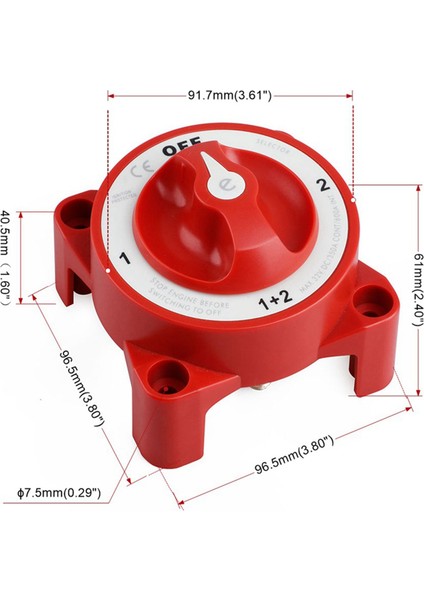 2x Dc 32V 350A Pil Anahtarı 4 Pozisyon Seçici Deniz Teknesi Pil Seçici Anahtar Deniz Teknesi Için Bağlantı Kesildi (Yurt Dışından) fırsatları