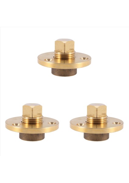 3x Pirinç Tahliye Tapası Bronz Garboard Deniz Teknesi Yat Vidası Tapa Tapası 1 Inç Montaj Deliği Balıkçılık (Yurt Dışından)