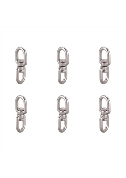 6x Deniz Demirleme Paslanmaz Çelik 6mm 15/64 Inç Göze Döner Halk (Yurt Dışından)