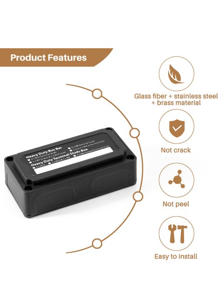 Dc 48V 300A 4 Terminal Saplamaları Araba Teknesi Için Busbar Güç Dağıtım Bloğu (Siyah) (Yurt Dışından) modelleri