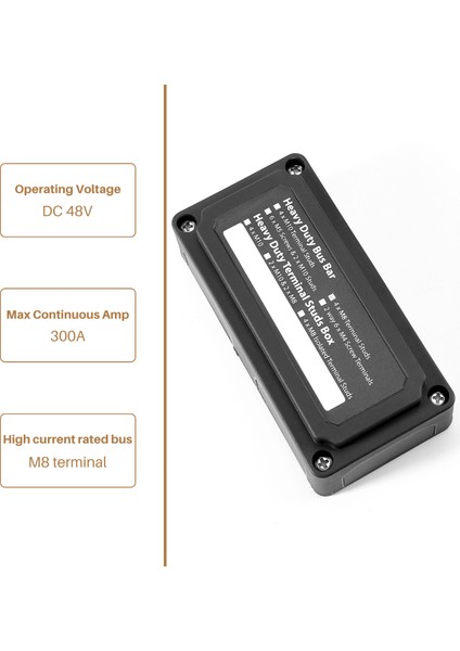 Dc 48V 300A 4 Terminal Saplamaları Araba Teknesi Için Busbar Güç Dağıtım Bloğu (Siyah) (Yurt Dışından) fırsatları