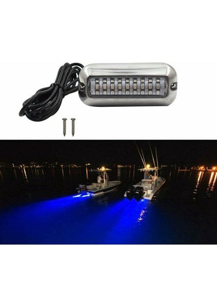 4pcs 27 Mavi LED Paslanmaz Işıklar Su Altı Donome Deniz Tekne Taşımı (Yurt Dışından) fırsatları