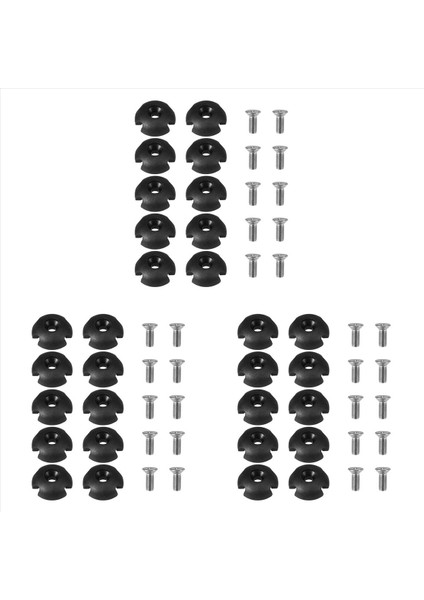 30PCS Güverte Hattı Kılavuzu Yuvalı Döner Çekme Halat Tokası Fitting Aksesuarları Kayak Kano Teknesi (Yurt Dışından)