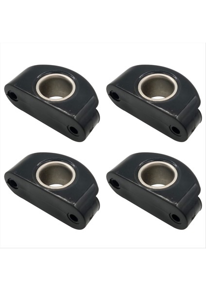 Marine Boat Fairlead Siyah Naylon Bullseyes 12 mm 1/2inch Paslanmaz Çelik Ek Tekneler Için Kasnak Tekerleği 4pcs (Yurt Dışından)