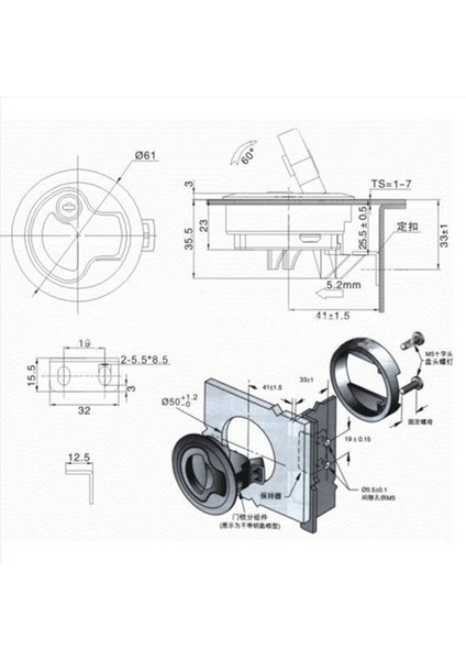 3x Mandal Kapak Yuvarlak Çekme Mandallama Floş Çekme 1/4 Kapı Tekne Güverte Hatch Rv Çekmeceler Dolap Yat (Yurt Dışından) modelleri