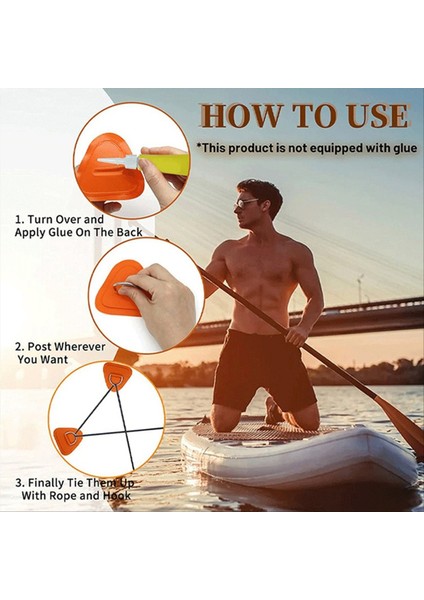 6pcs Şişme Tekne Için D-Ring Yaması Kayık Dinghy Sup D-Ring Pvc Yama Stand-Up Kürek Kano Rafting Siyah (Yurt Dışından) indirimleri