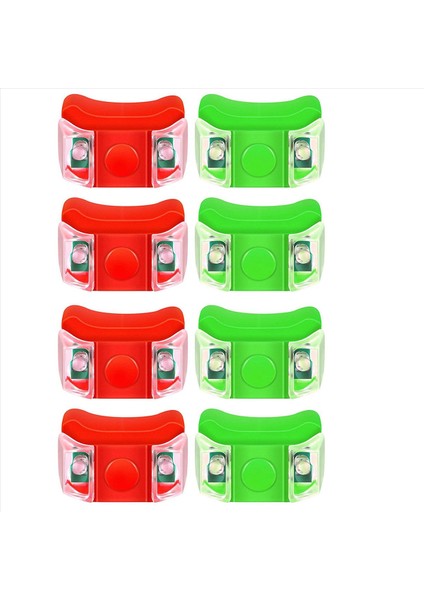 8 x LED Tekne Navigasyon Işıkları Tekne Yat Motorlu Bisiklet Bisiklet Avı Gecesi Balıkçılık (Kırmızı Yeşil) (Yurt Dışından)