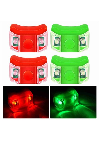 8 x LED Tekne Navigasyon Işıkları Tekne Yat Motorlu Bisiklet Bisiklet Avı Gecesi Balıkçılık (Kırmızı Yeşil) (Yurt Dışından) modelleri