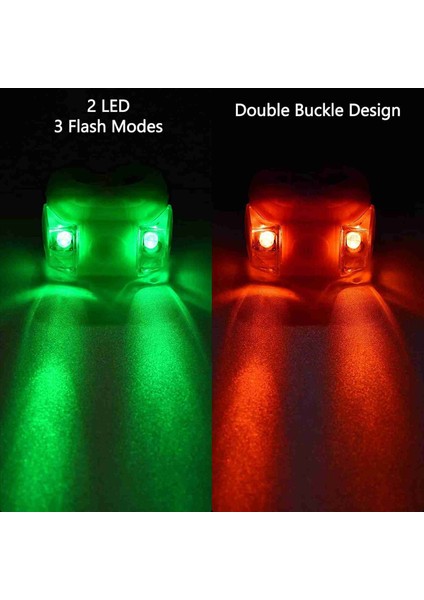 8 x LED Tekne Navigasyon Işıkları Tekne Yat Motorlu Bisiklet Bisiklet Avı Gecesi Balıkçılık (Kırmızı Yeşil) (Yurt Dışından) indirimleri